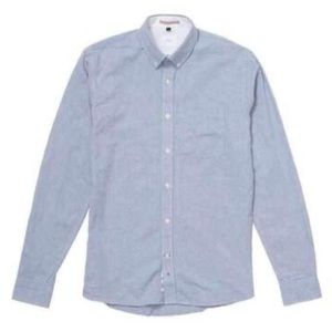 Apolis Washed Oxford Button Down, Light Blue, L